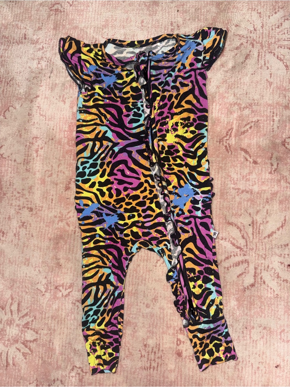 Vibrant Multi-Color Leopard Print Kids Sleep Sack Pajamas